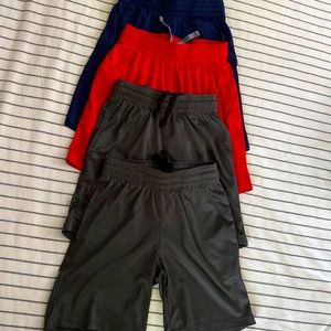 Cat & Jack set of 4 kid’s shorts. Size: XS (4/5). Color: Navy, red, gray.